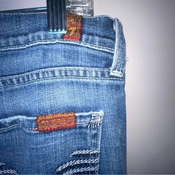 7 for all mankind jeans embroidered pockets size 29 - Picture 7 of 13